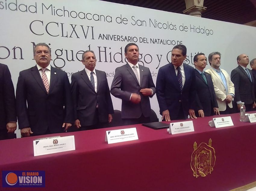 Conmemoran el CCLXVI Aniversario del Natalacio de Don Miguel Hidalgo y Costilla.