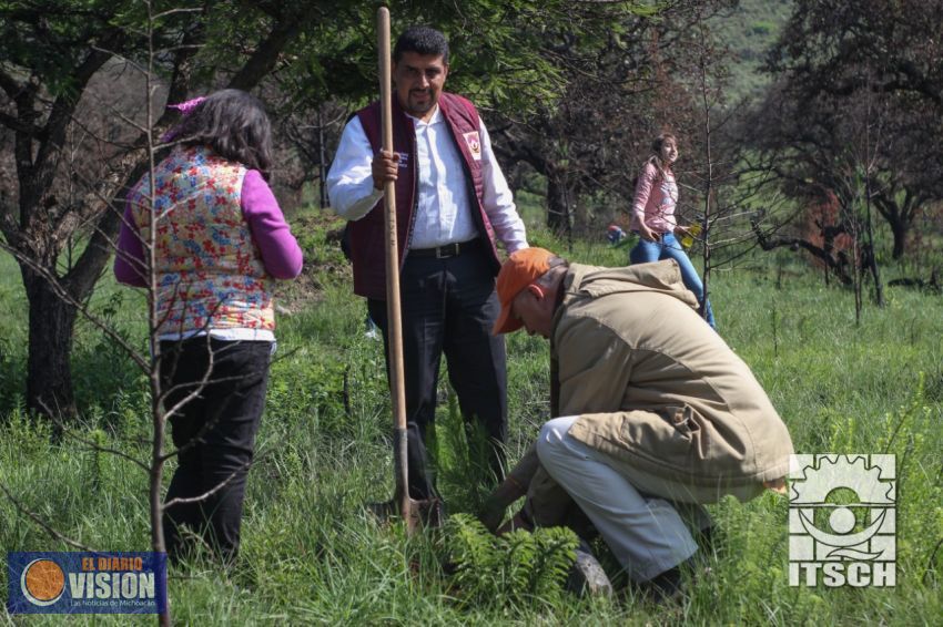 Tecnológico de Ciudad Hidalgo, realiza jornada de reforestación