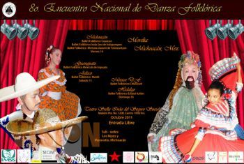 Se celebrará el 8º Encuentro Nacional de Danza Folklórica en Morelia