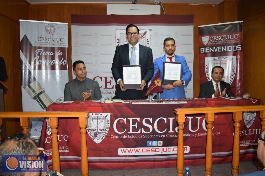 Firma CEDH convenio de colaboración con CESCIJUC