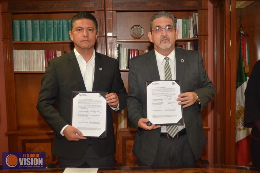 Signa UMSNH y Secretaría de la Contraloría convenio de colaboración 