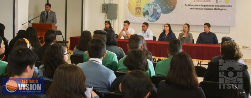 Todo un éxito la 6ª Olimpiada Regional de Conocimiento en Ciencias Química-Biológicas en el ITSCH 