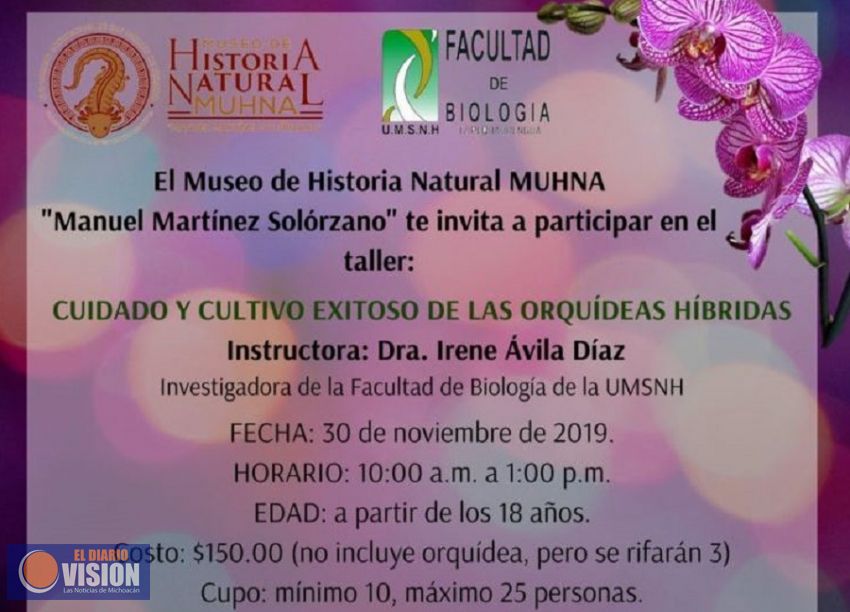 Museo de Historia Natural ofrece taller sobre el cuidado y cultivo de orquídeas 