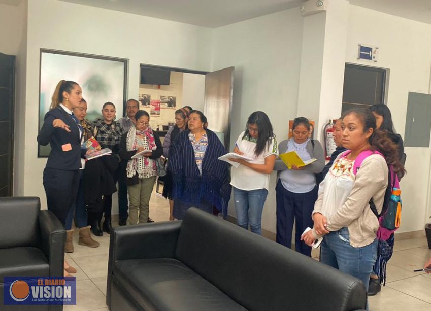 Personal del CJIM, sostuvo un encuentro con mujeres integrantes del Concejo Mayor de Cherán