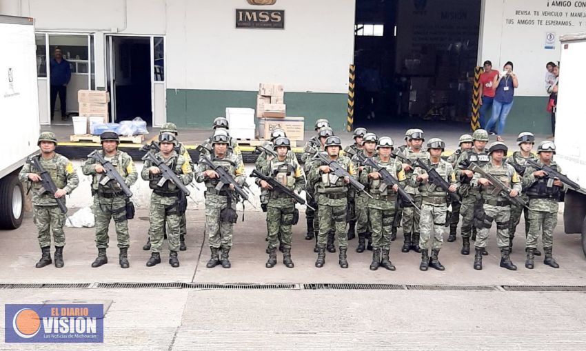 Almacenes que opera el IMSS son resguardados por el Ejército Mexicano