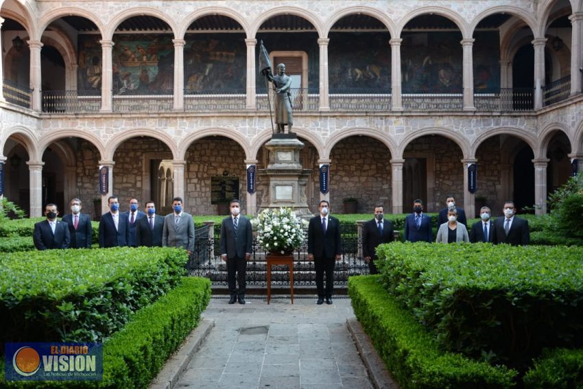 UMSNH conmemora el CCLXVII Aniversario del natalicio de Don Miguel Hidalgo y Costilla 