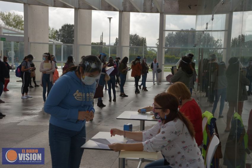 Con estricto apego al protocolo sanitario, UMSNH inicia asignación de plazas para servicio social 