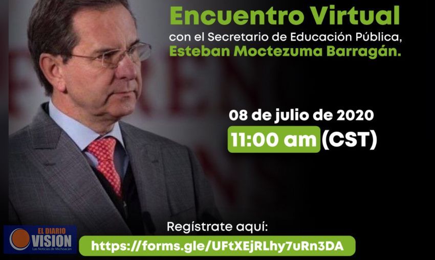 Invita SEE a docentes michoacanos a participar en reunión virtual con titular de la SEP