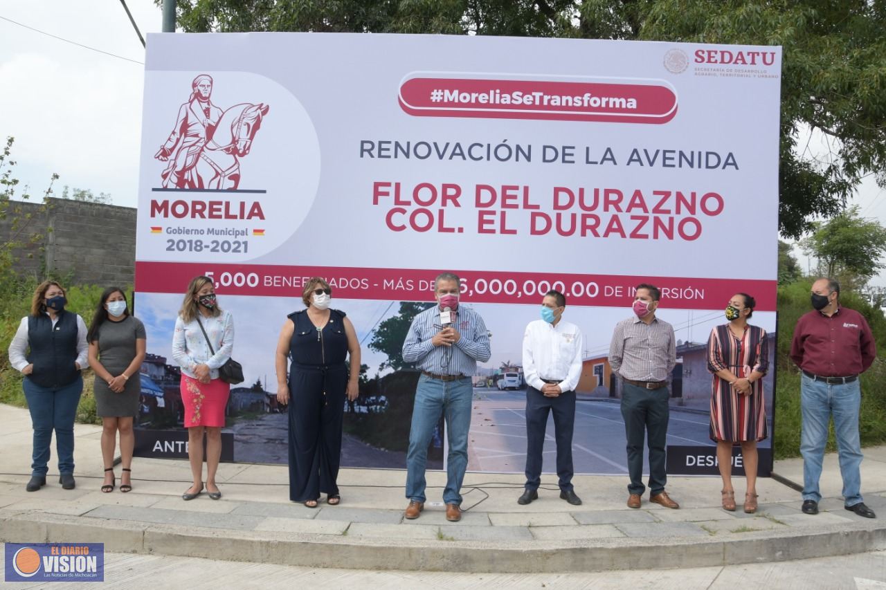 Gobierno honesto de Morelia dejará obras públicas concluidas:Raúl Morón 