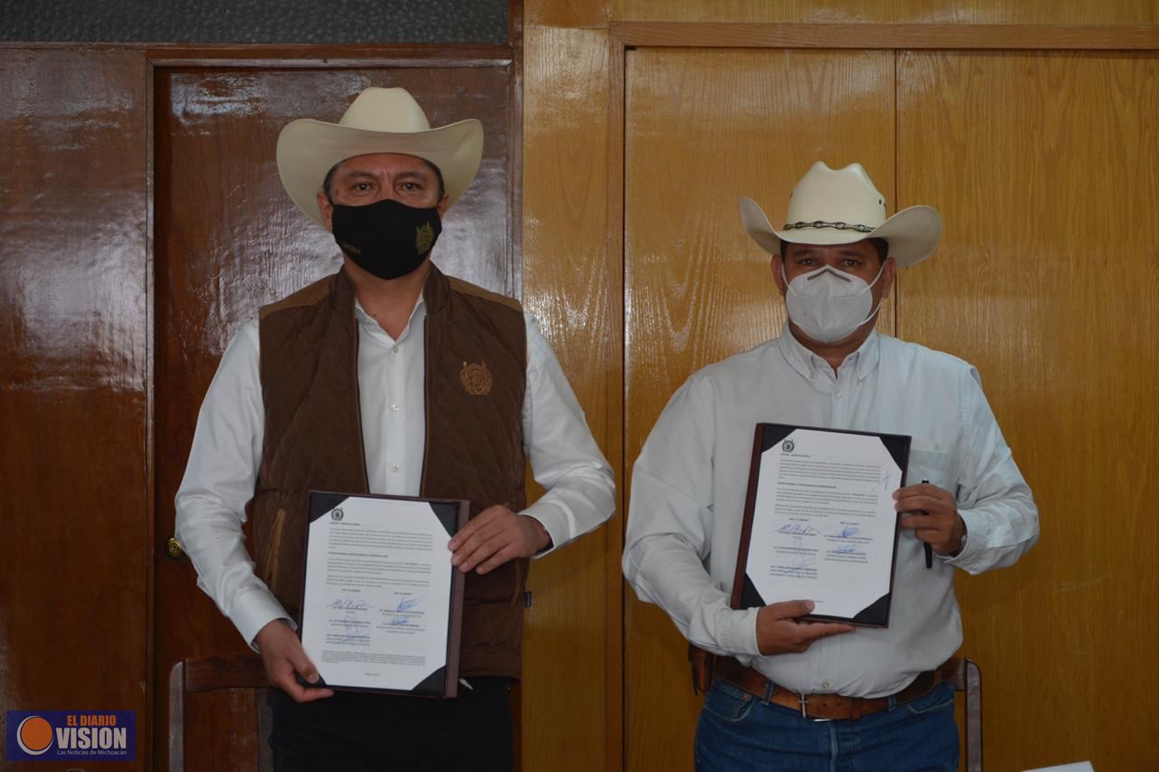 UMSNH firma convenio de colaboración con la Unión Ganadera de Michoacán 