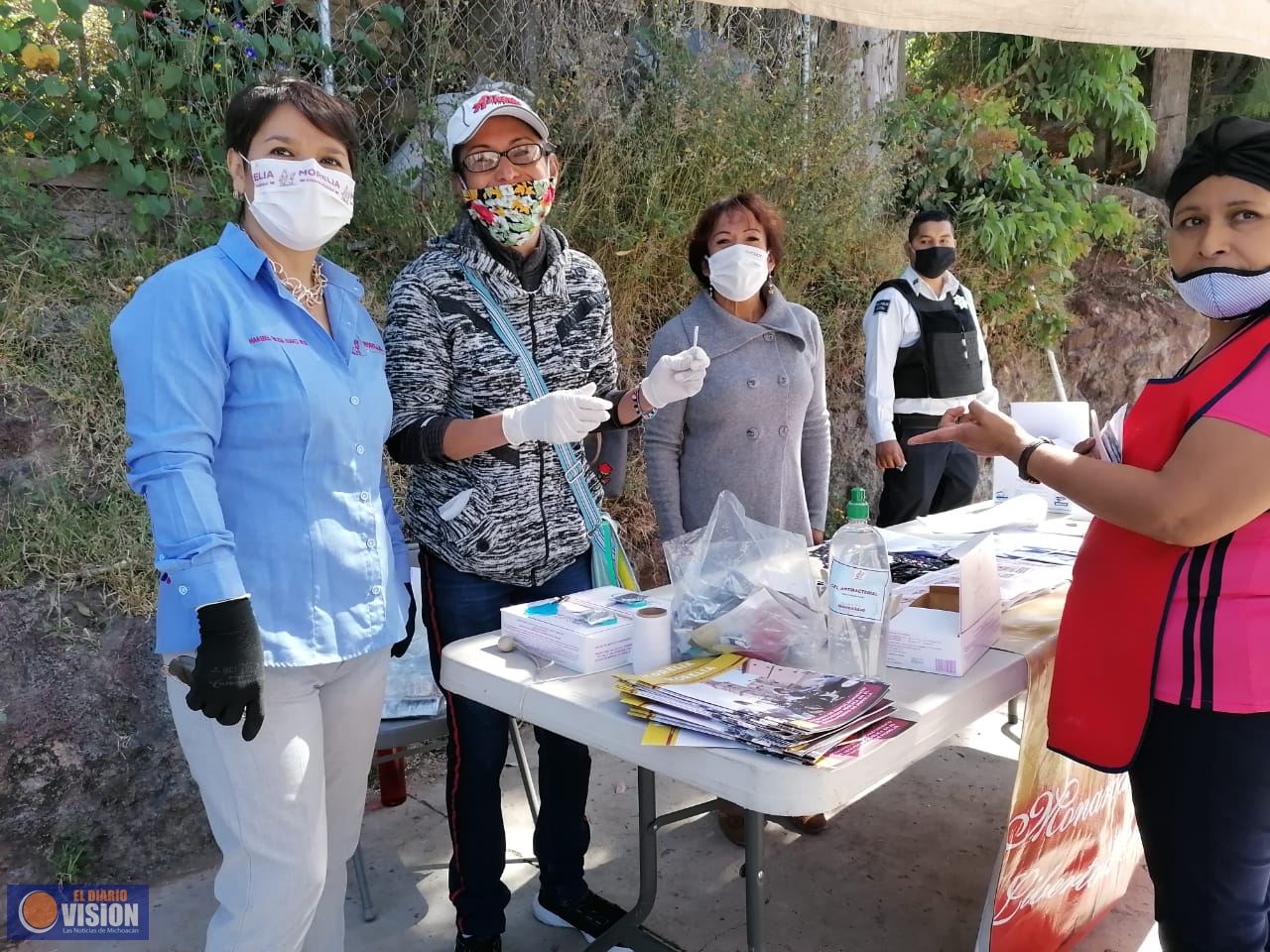 Policía Morelia y vecinos realizan jornada para acercar servicios en la colonia Punhuato 