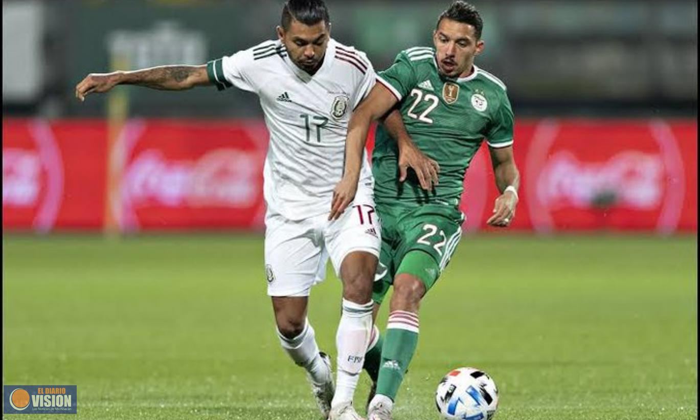 México rescata el empate ante Argelia en partido de preparación 