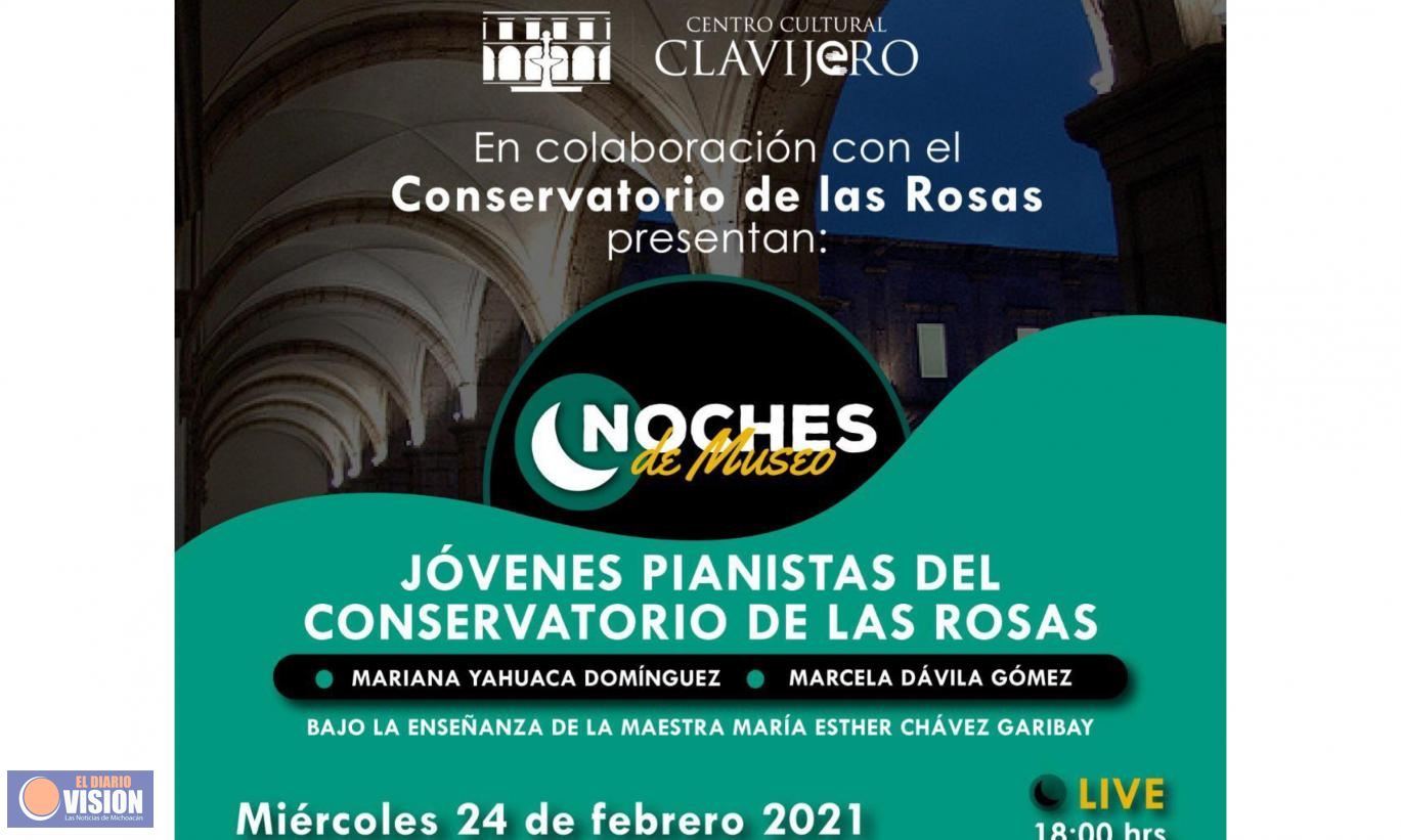 Regresan, con jóvenes pianistas, las Noches de Museo a Clavijero