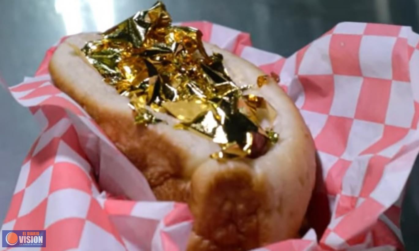 Conoce el “Dogo Dubai”, un Hot-Dog con láminas de oro