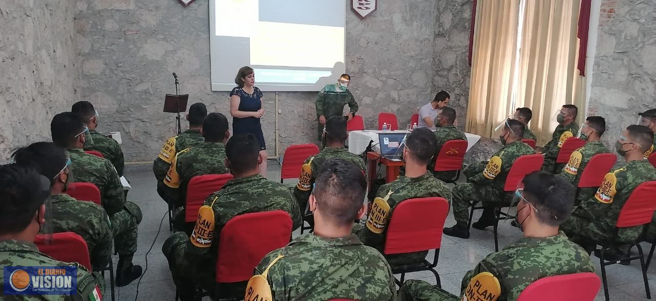 Capacita CEDH a militares en Morelia