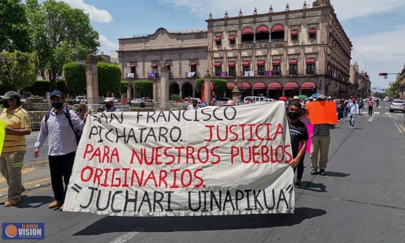 Indígenas purépechas de Arantepacua demandan justicia 