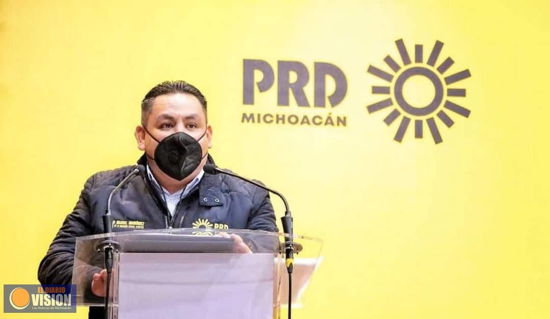 PRD Michoacán, listo para arrancar el movimiento del sol 