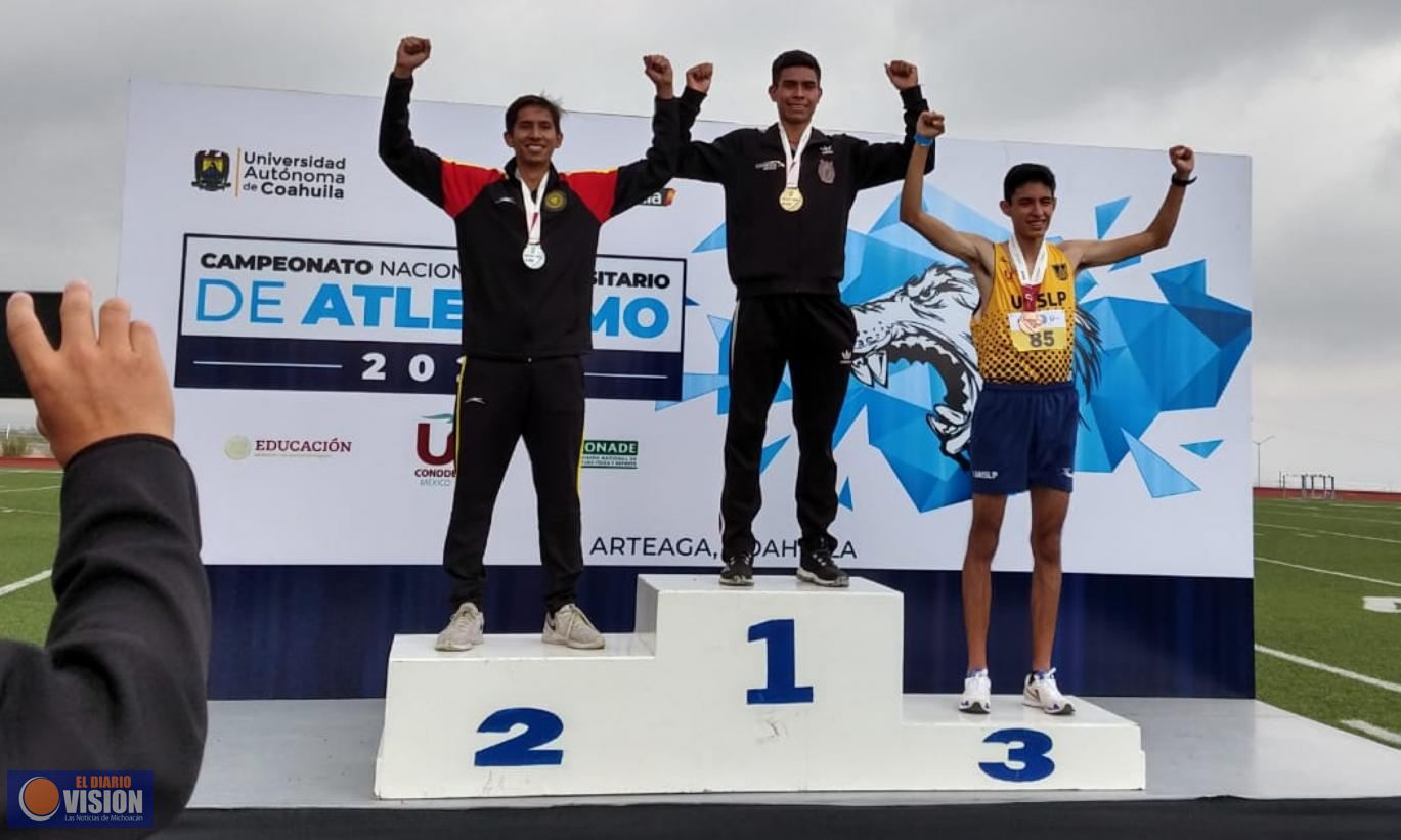 Logra UMSNH tercer lugar general en campeonato nacional universitario de atletismo   