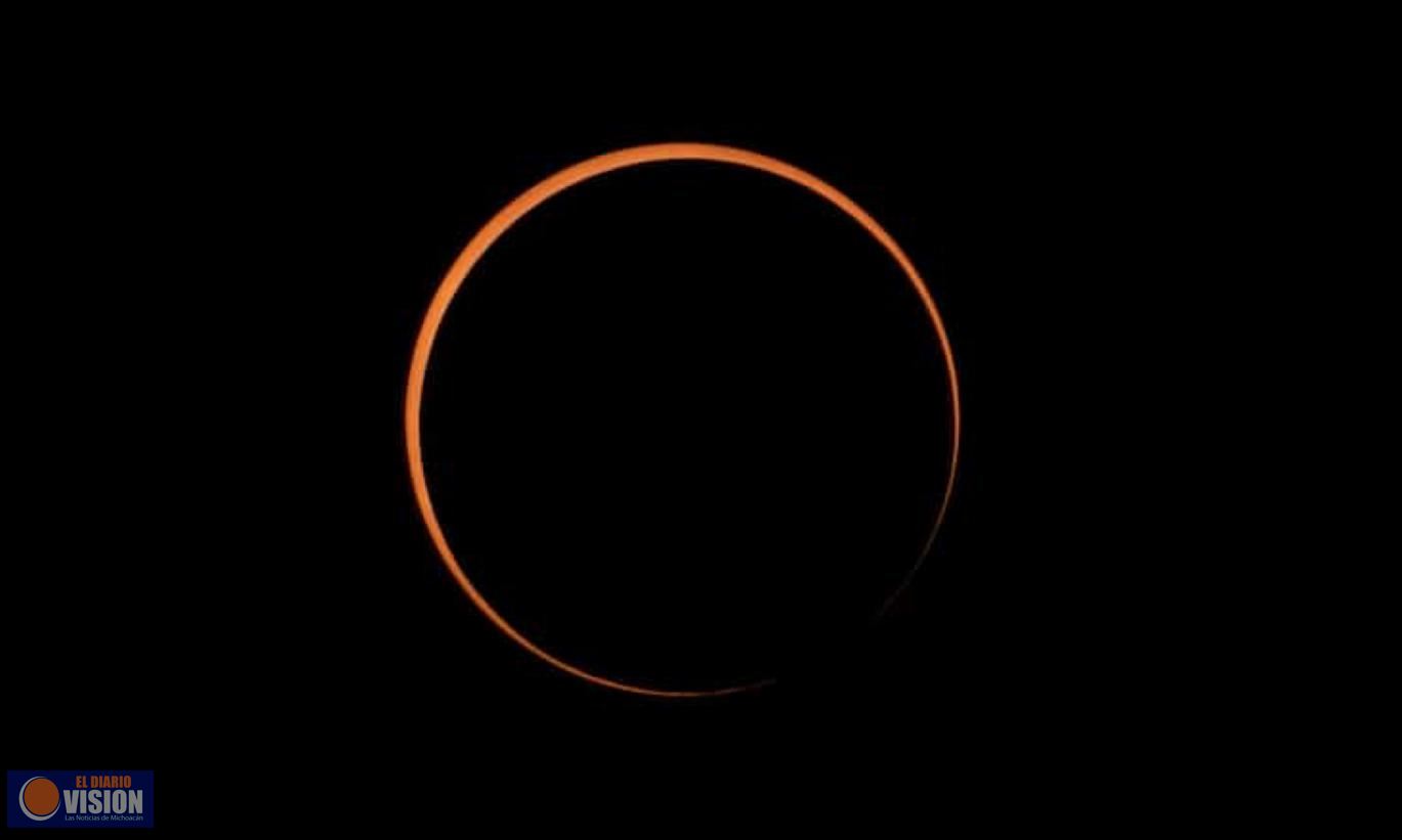 Se registra el primer eclipse solar anular de 2021, el “anillo de fuego”