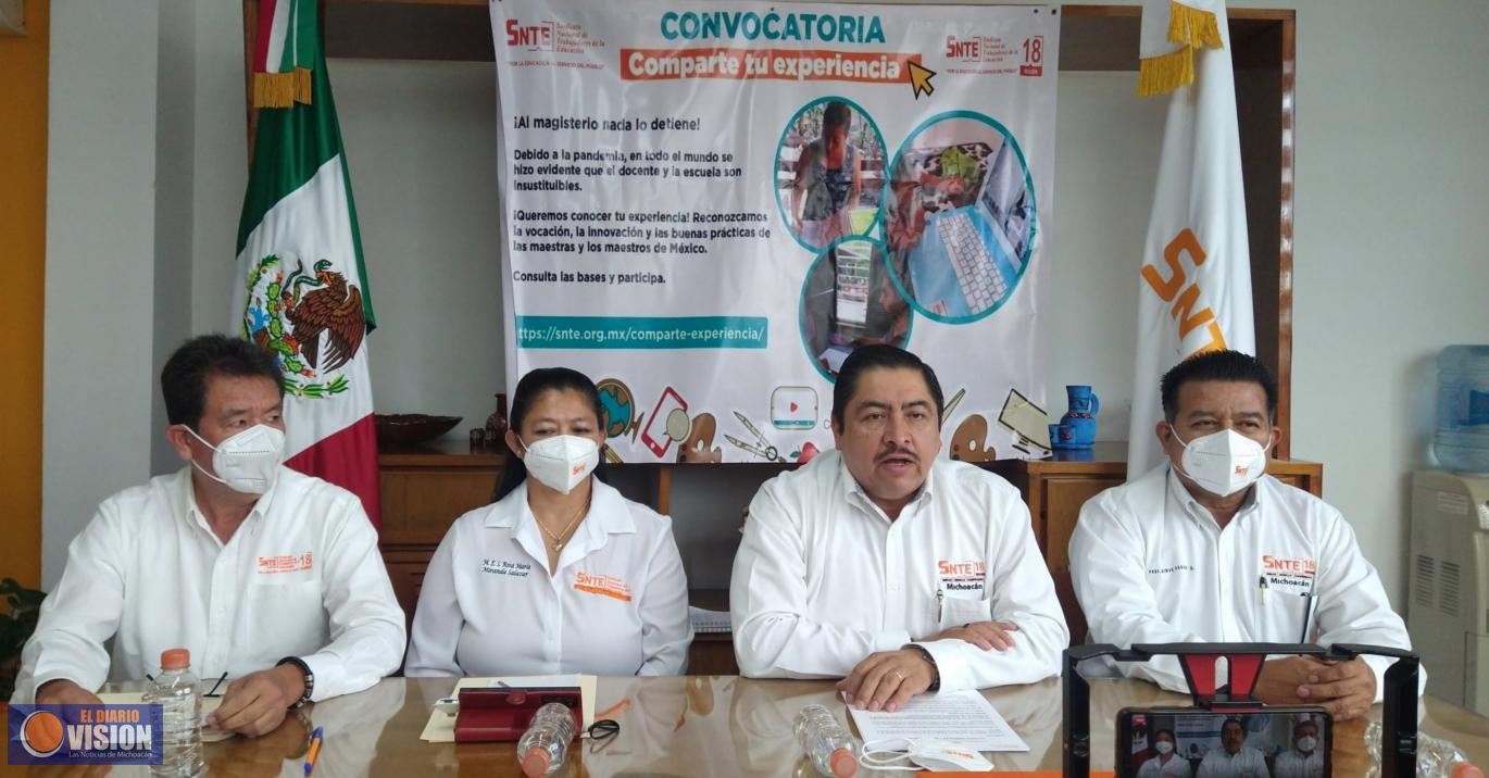 SNTE sección 18 invita a los maestros a participar en la convocatoria 