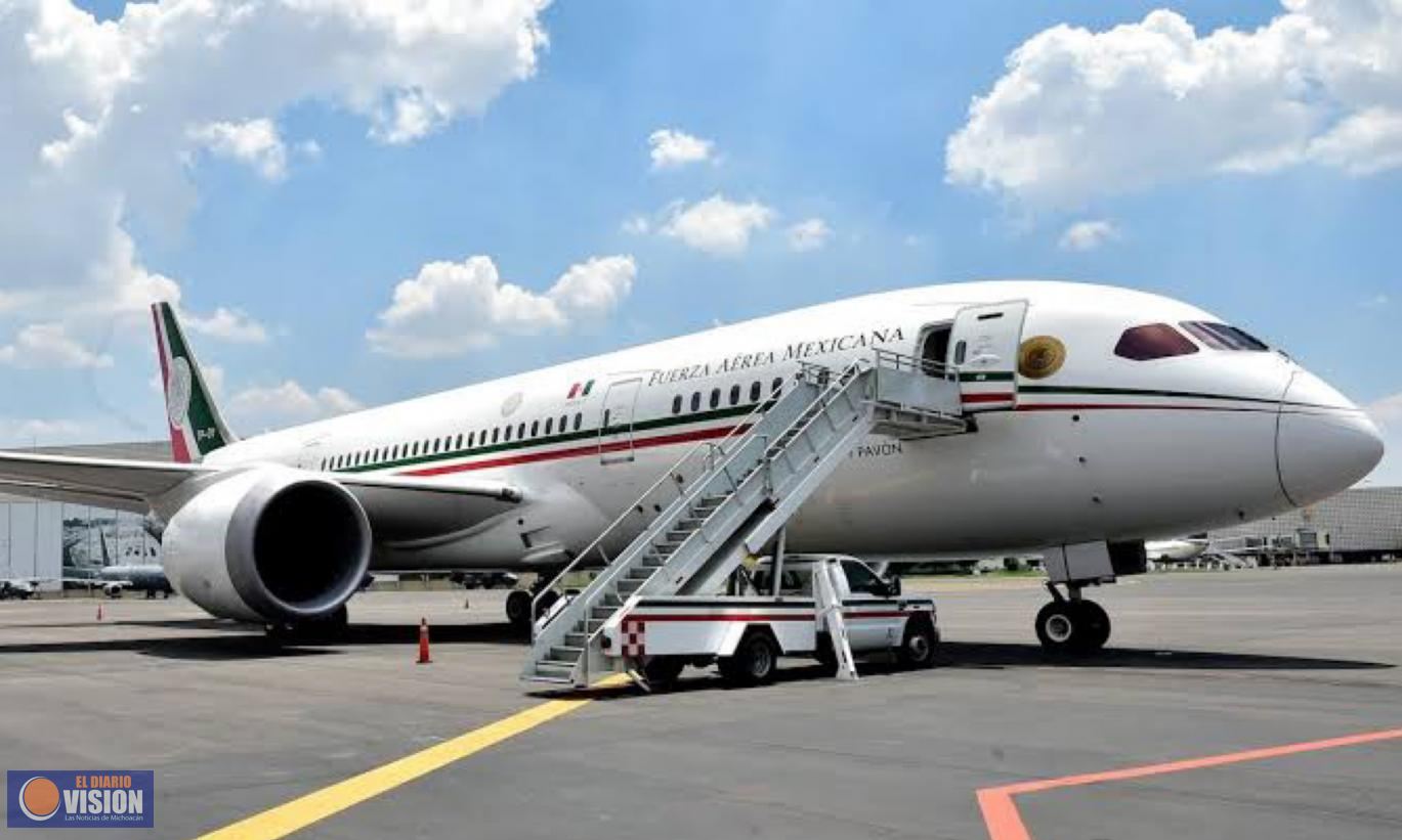 Avión presidencial viaja a Tokio para llevar equipo de atletas