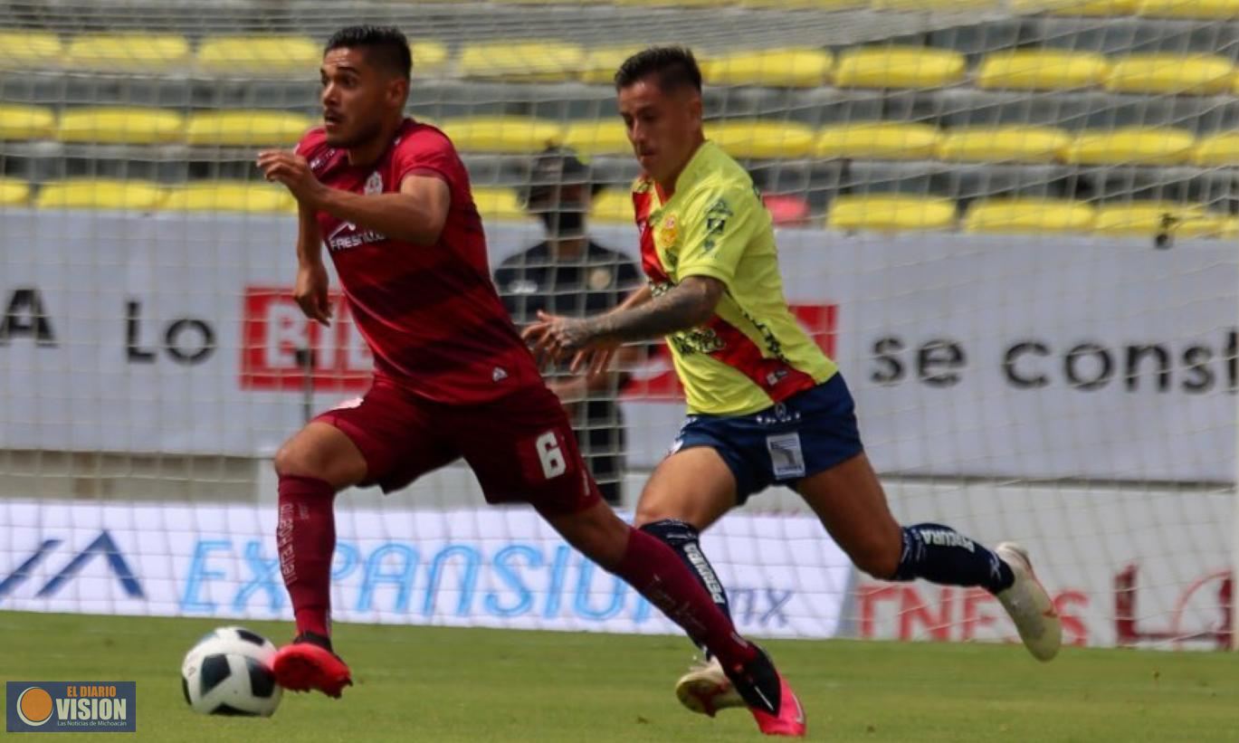 Atlético Morelia rescata el empate ante Mineros en el Estadio Morelos