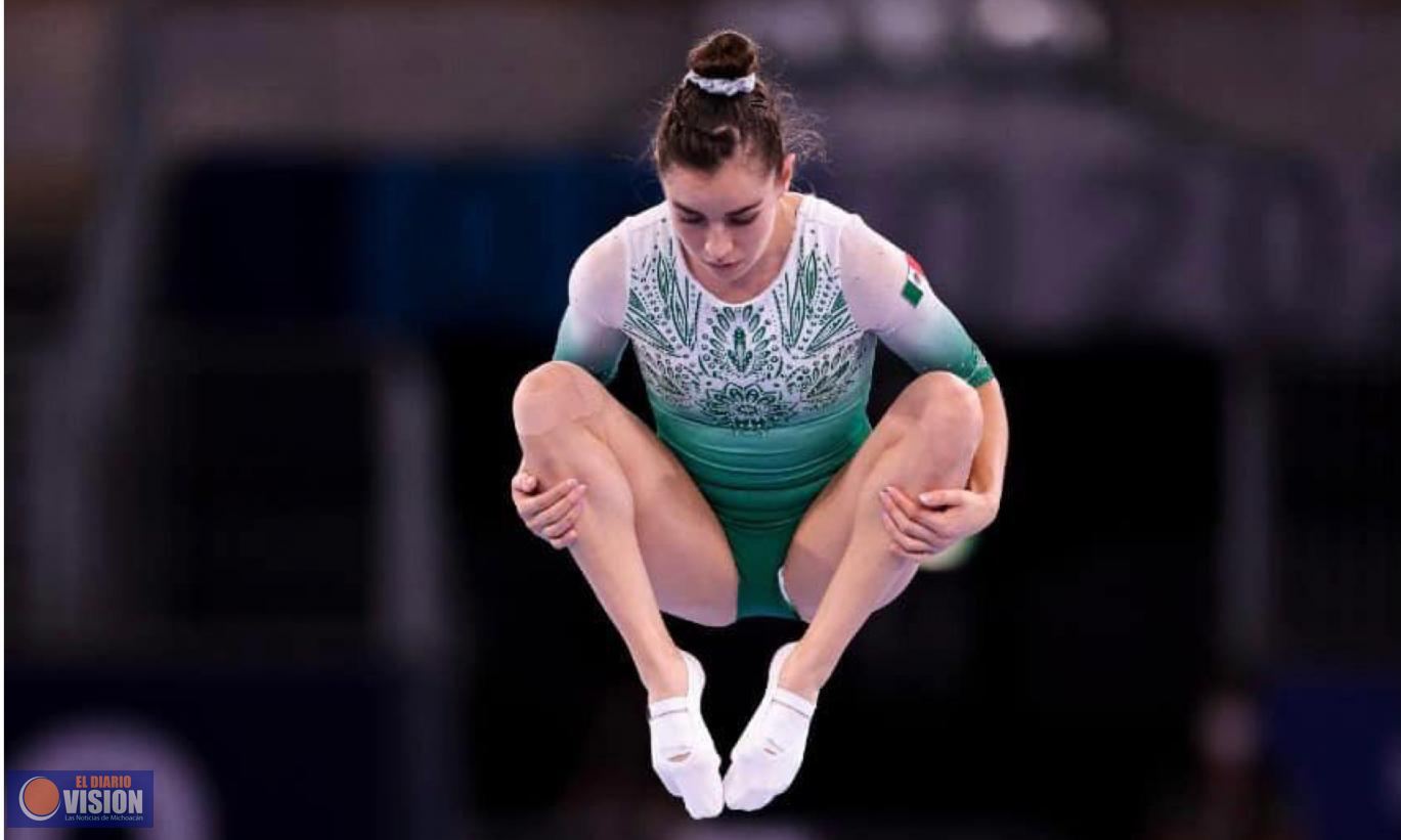 Gimnasta Dafne Navarro, dentro de los ocho mejores en Tokyo 2020