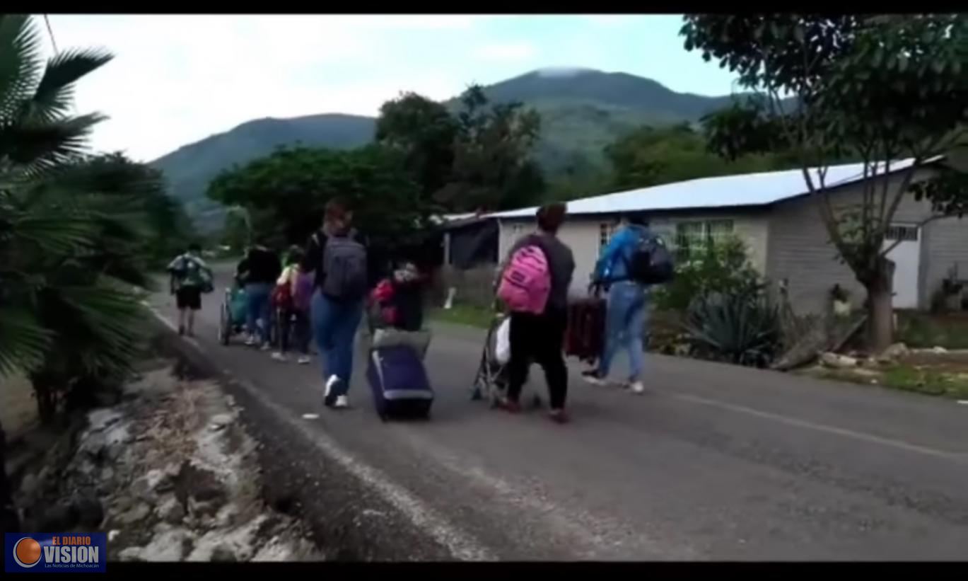 Urge CEDH atención a personas desplazada por la violencia en Coalcomán