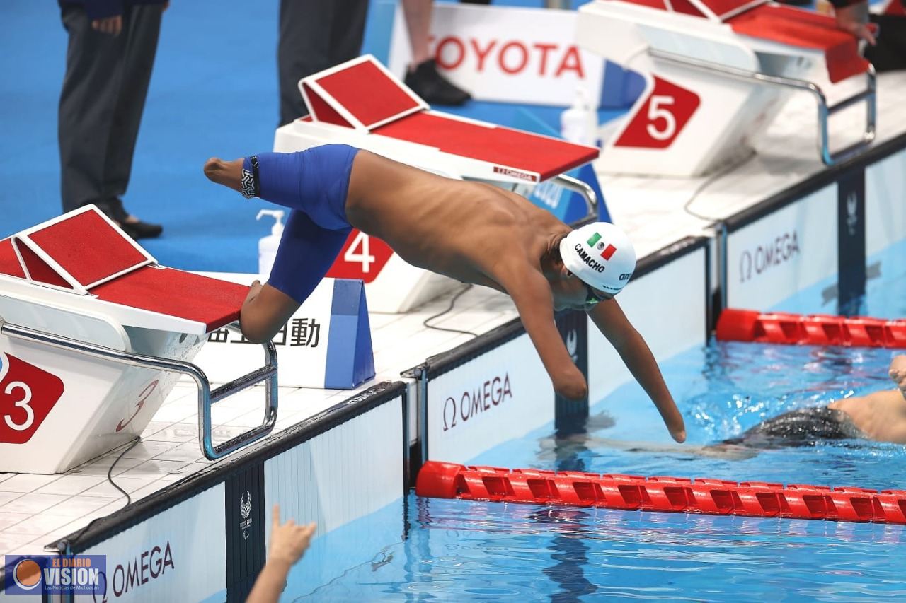 Ángel Camacho debuta con cuarto lugar en para natación de Tokio 2020