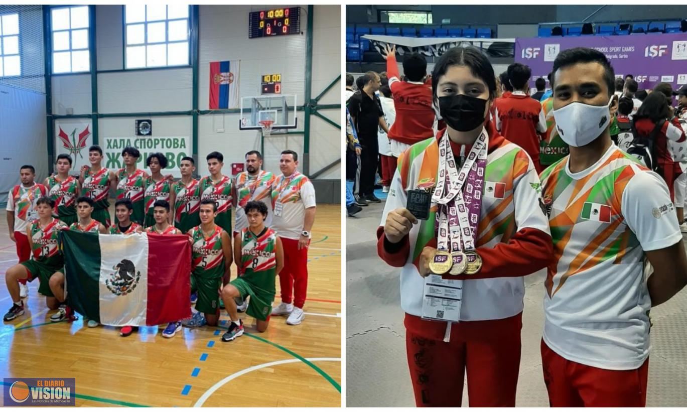 Continúa cosecha de medallas para México en Juegos Mundiales Escolares U15