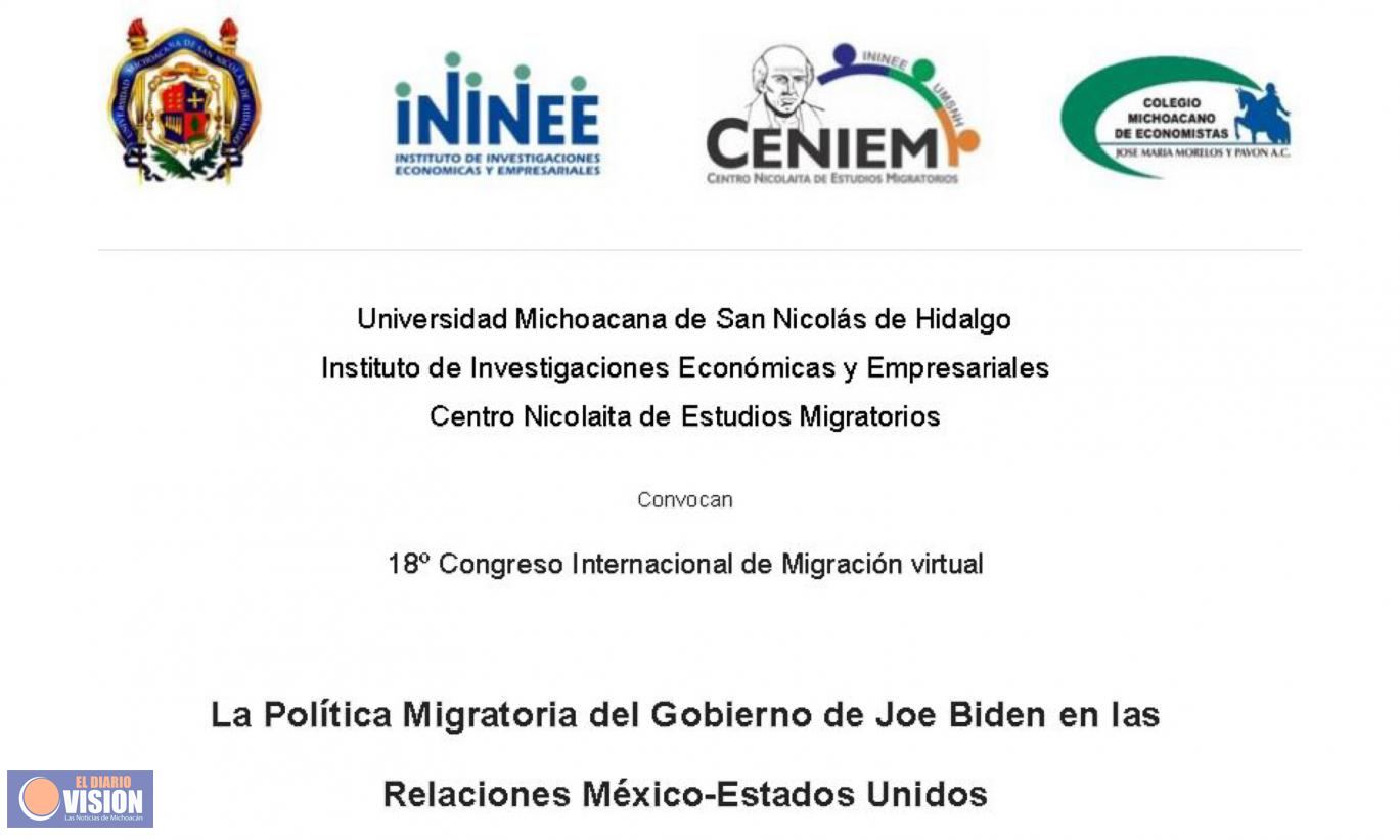 UMSNH realizará Congreso Internacional de Migración 