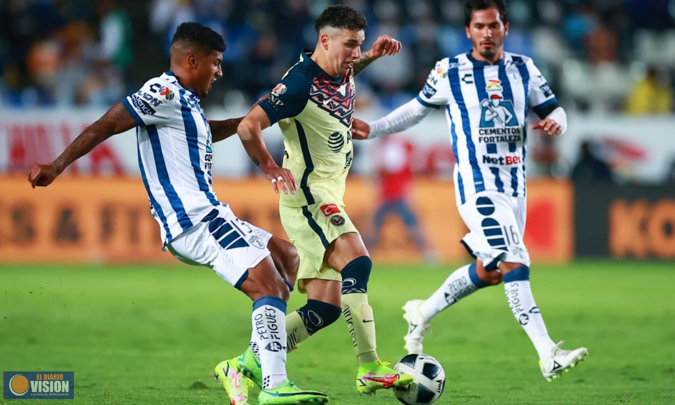 América empata en Pachuca y mantiene el liderato general