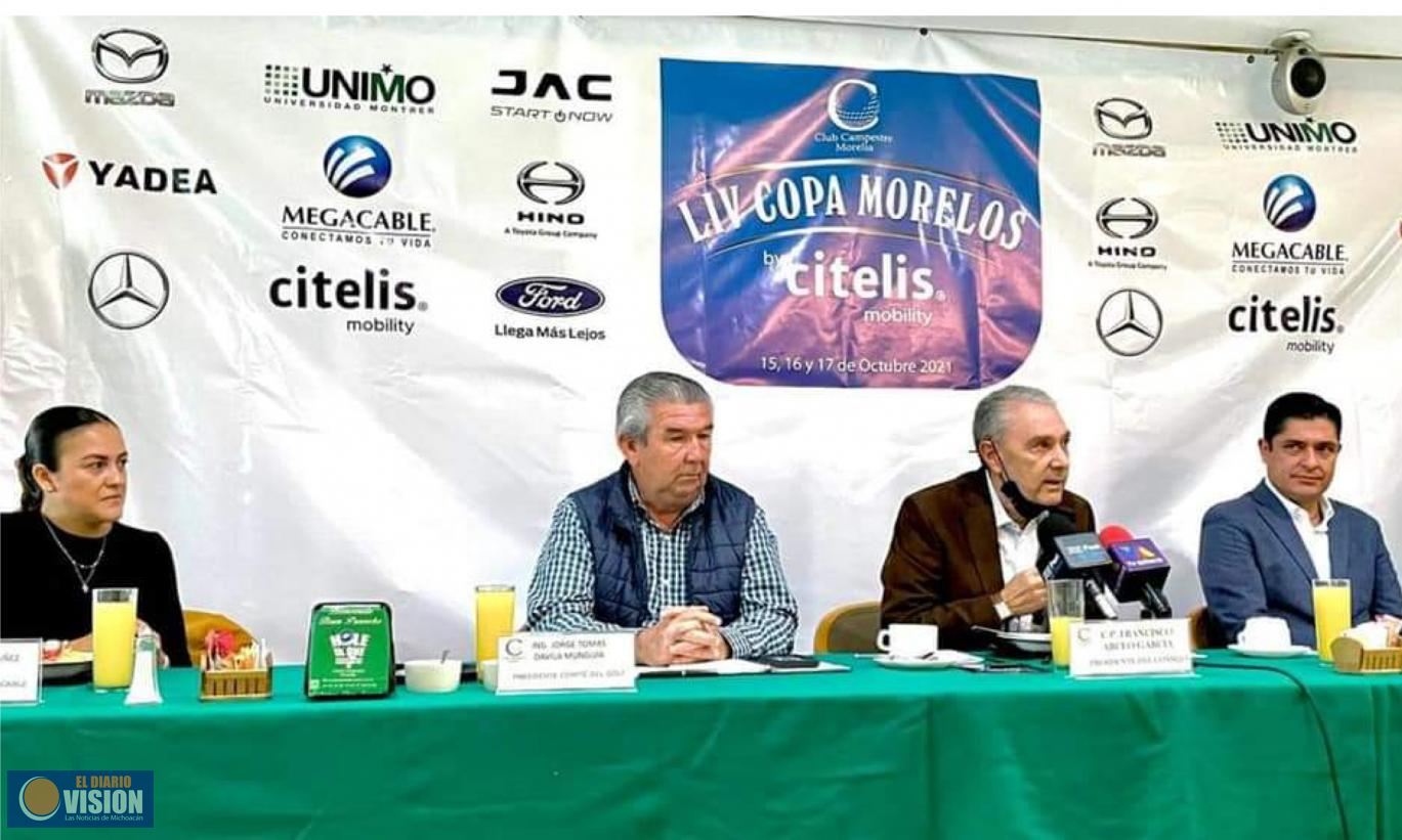 Club Campestre Morelia, presentó la edición 54 del torneo de gol Copa Morelos 