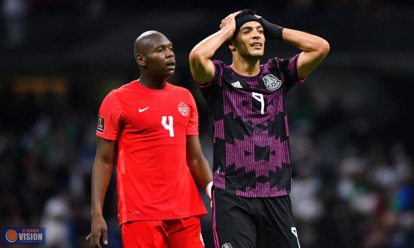 México empata a un gol con Canadá en el Estadio Azteca