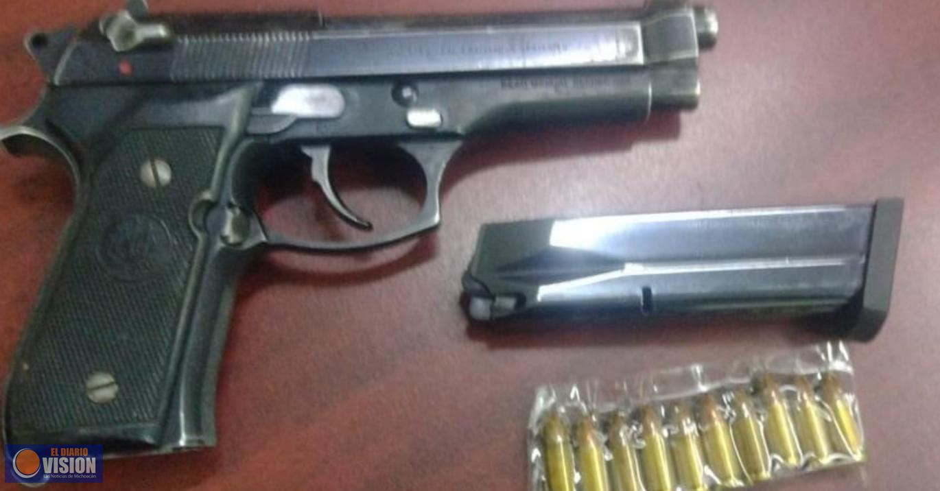 En diversos hechos, SSP detiene a dos personas en posesión armas de fuego