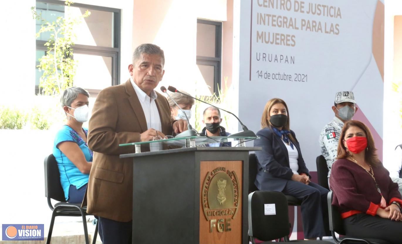 Inauguran el Centro de Justicia Integral para las Mujeres en la ciudad de Uruapan