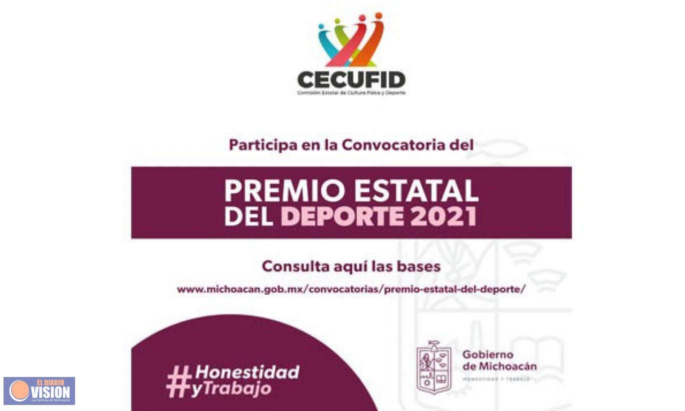 Cecufid abre convocatoria para el Premio Estatal del deporte 2021