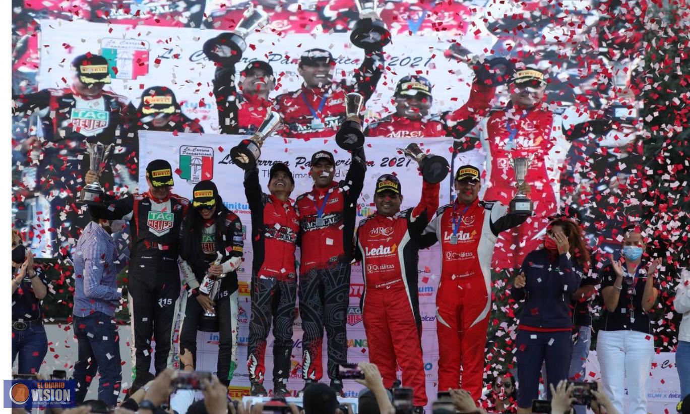 Ricardo Cordero y el moreliano Marco Hernández, son los campeones de la Carrera Panamericana 2021