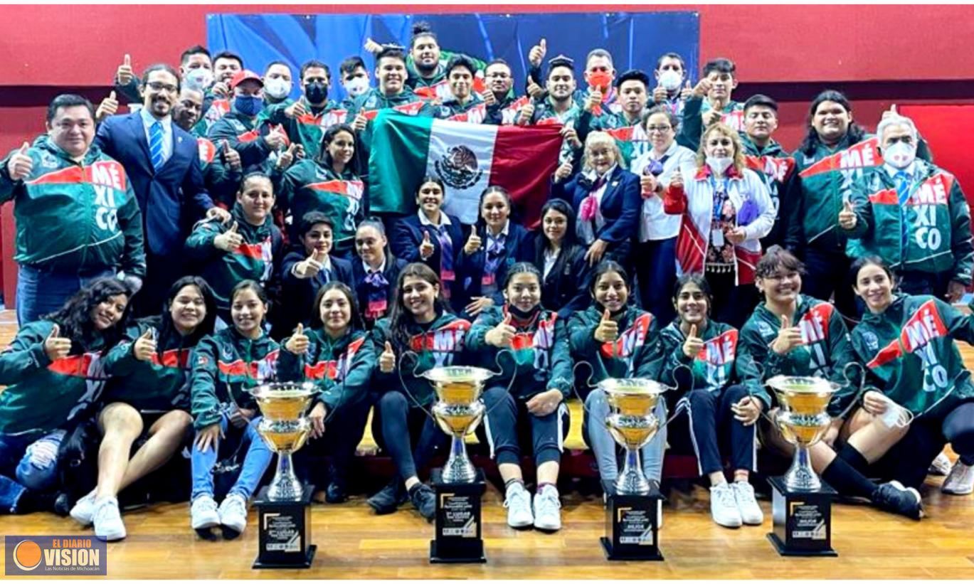 México se proclama campeón por equipos en Panamericano de Pesas Sub-20