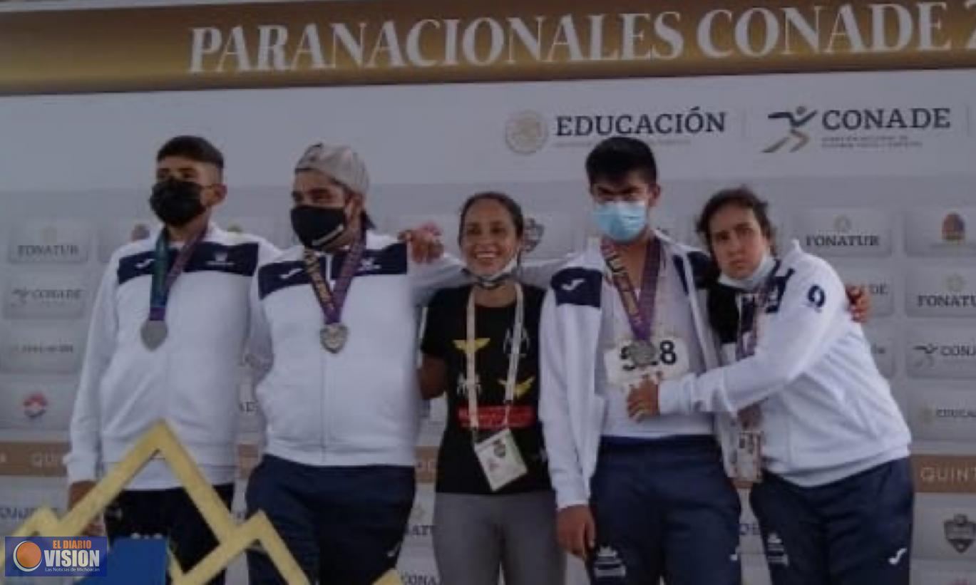 Paratletismo michoacano ganó 8 medallas en los Juegos Paranacionales Conade 2021