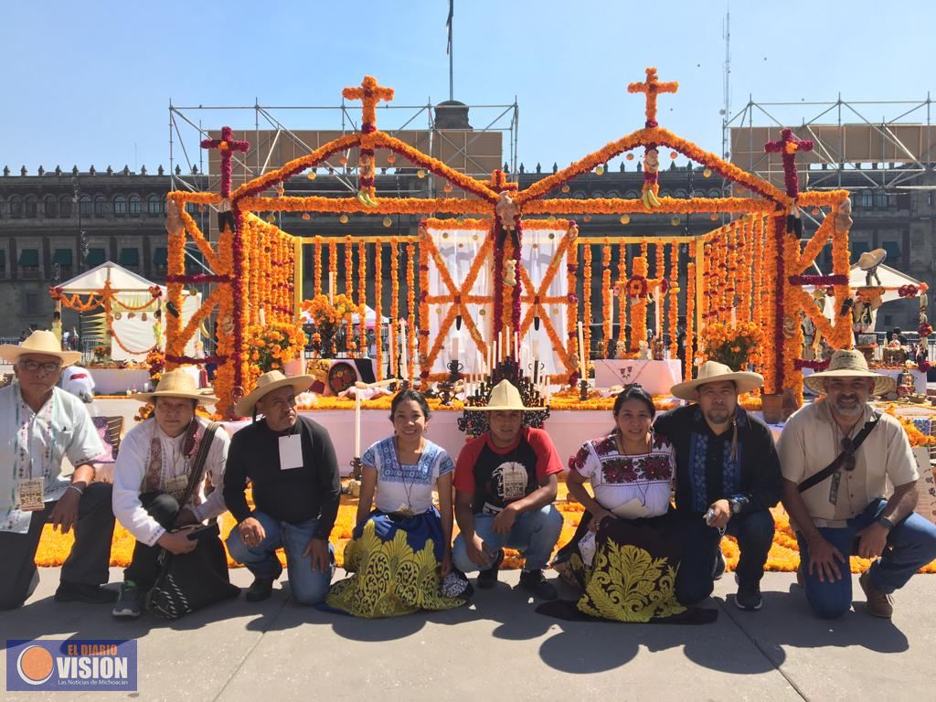 Animechi Kejtsitakua, presencia de Michoacán en el Zócalo de la Ciudad de México