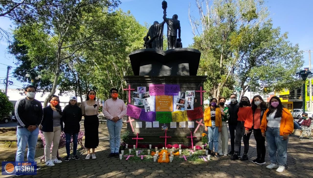 Con Memorial, MC recuerda a víctimas de feminicidios en Morelia 