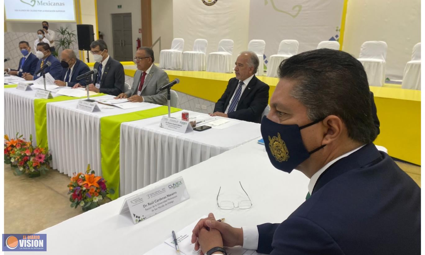 Rector de la UMSNH participa en la III sesión ordinaria de CUMEX