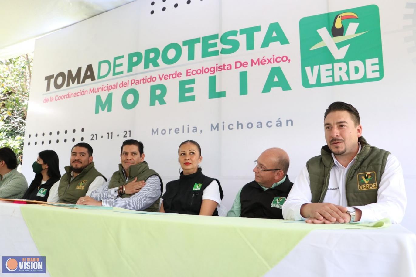 Se renueva dirigencia municipal del PVEM en Morelia