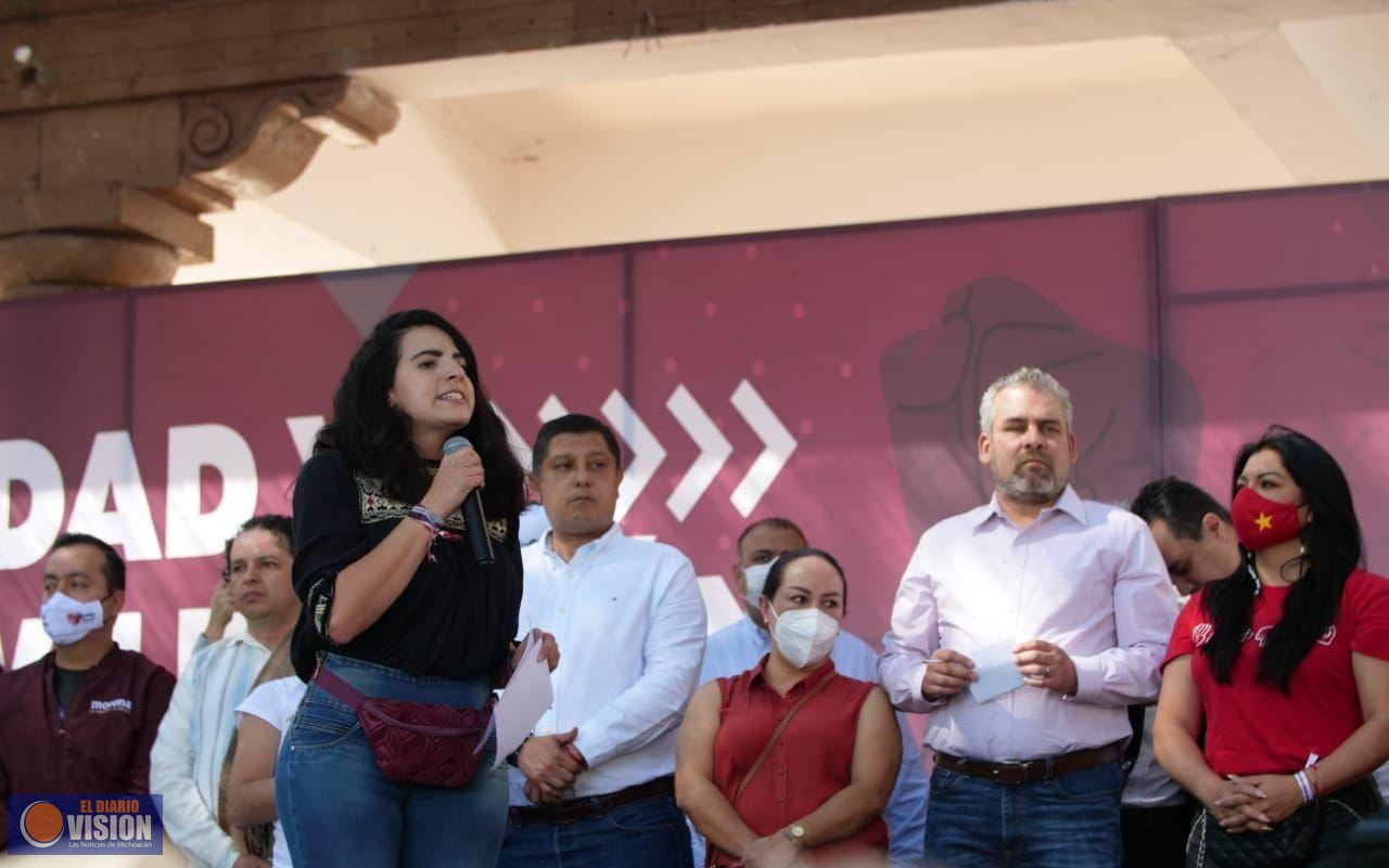 Presupuesto sin deuda y sin déficit favorece al pueblo de Michoacán: Giulianna Bugarini