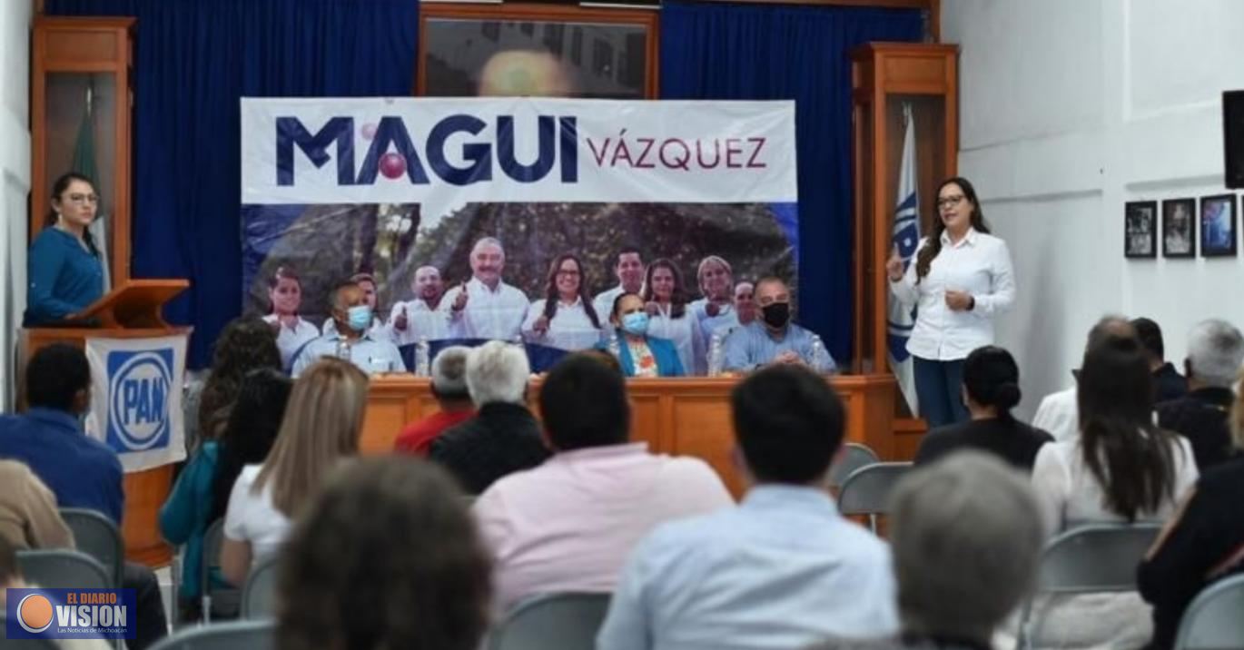 Con Magui Vázquez se fortalecerá las estructuras municipales del PAN