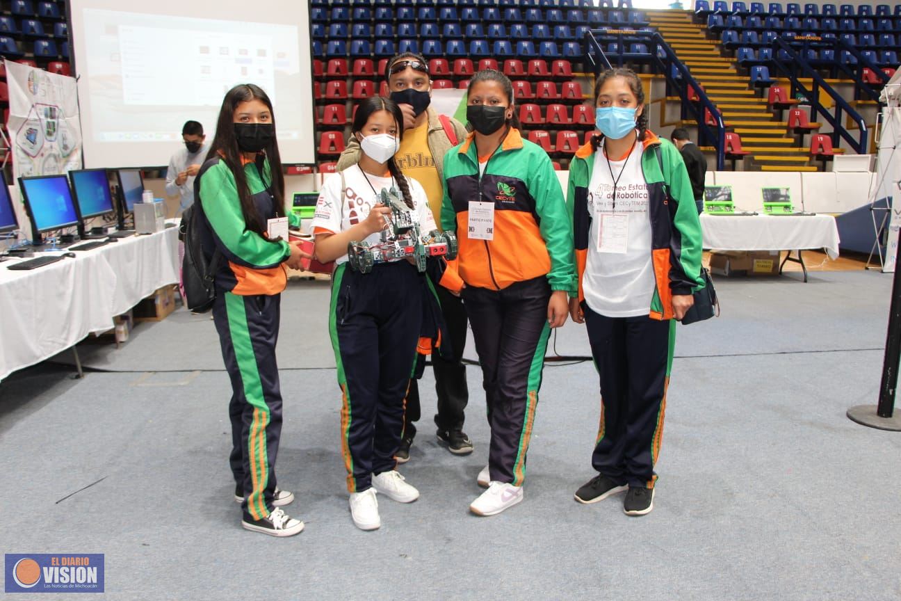 Participan alumnas del CEMSaD Teremendo en Torneo de Robótica 2021