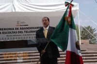 1. Preside Leonel Godoy la Ceremonia de Abanderamiento de las Escoltas de Telebachillerato