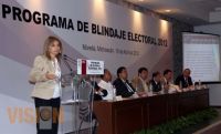 La Presidenta del IEM, María de los Ángeles Llanderal