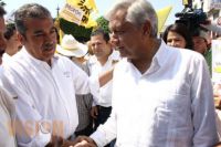 Los candidatos al Senado y AMLO